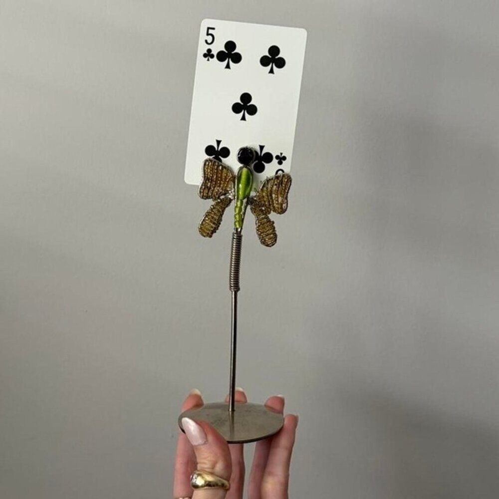 Y2K beaded butterfly picture stand
